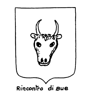 Bild des heraldischen Begriffs: Rincontro di bue